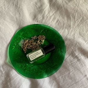 Vintage Emerald Green Catchall Dishes